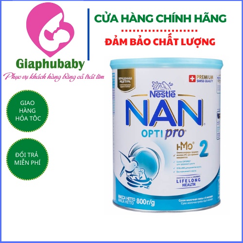 Sữa bột Nan Nga ( số 1/2/3/4 ) hộp 800g