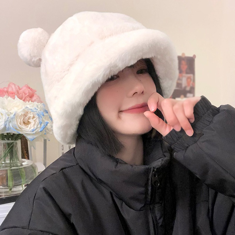 Mũ Tai Bèo Lông Thỏ Phong Cách Hàn Quốc