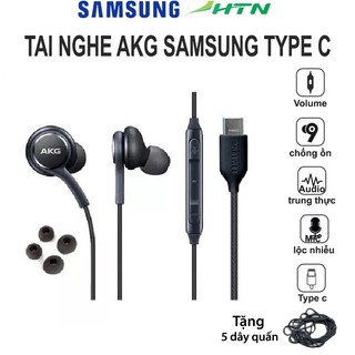  Tai nghe type c akg samsung s20 có mic lọc nhiễu âm thanh cực hay tai phone có dây in ear dài 1.2m- Hàng chính hãng HTN 