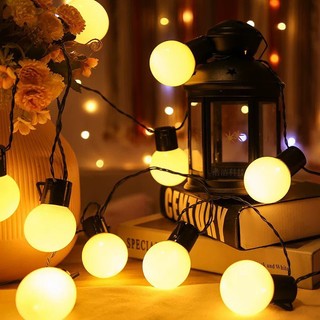 Dây Đèn Led Trang Trí Cherry Ball Chống Nước Treo Ngoài Trời Trang Trí Quán Cà Phê/ Sân Vườn