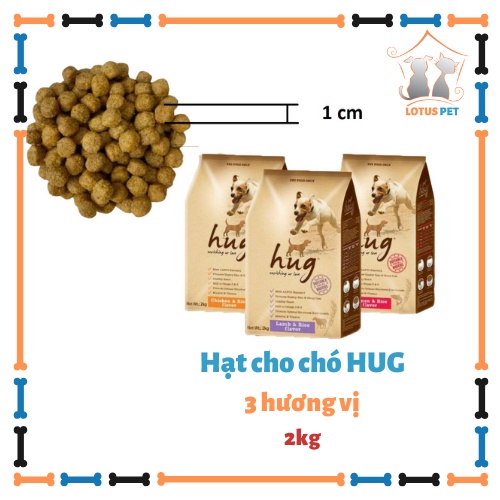 Thức ăn hạt cho chó HUG - 2kg