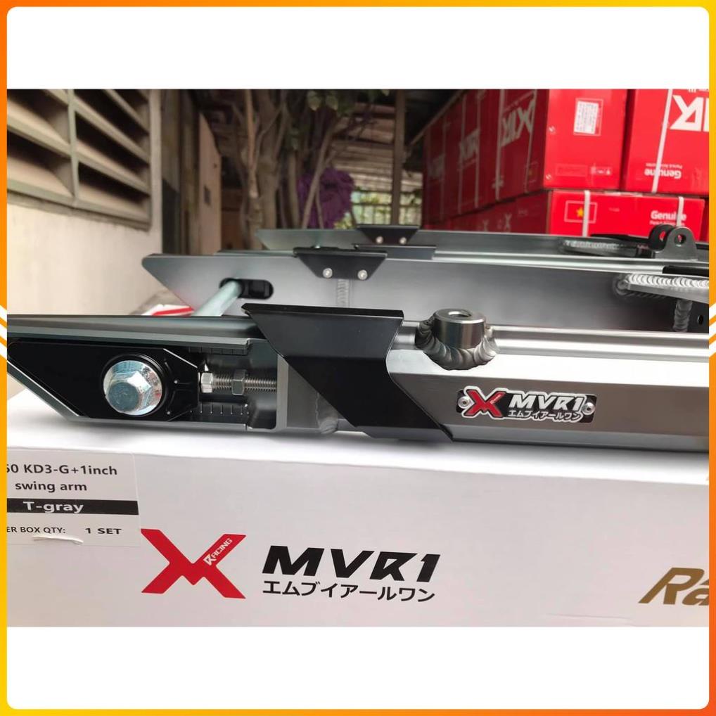 Gắp nhôm lắp Exciter 150, Winner 150, mẫu A6 Ultra Cut X-MVR1 tăng sên ngoài