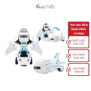Máy bay biến hình thành rôbôt cho bé có nhạc - Gutykids