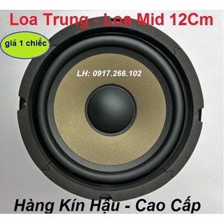 Loa mid 12 - loa trung 14cm hồng kỳ vàng loại kín hậu - giá 1 chiếc