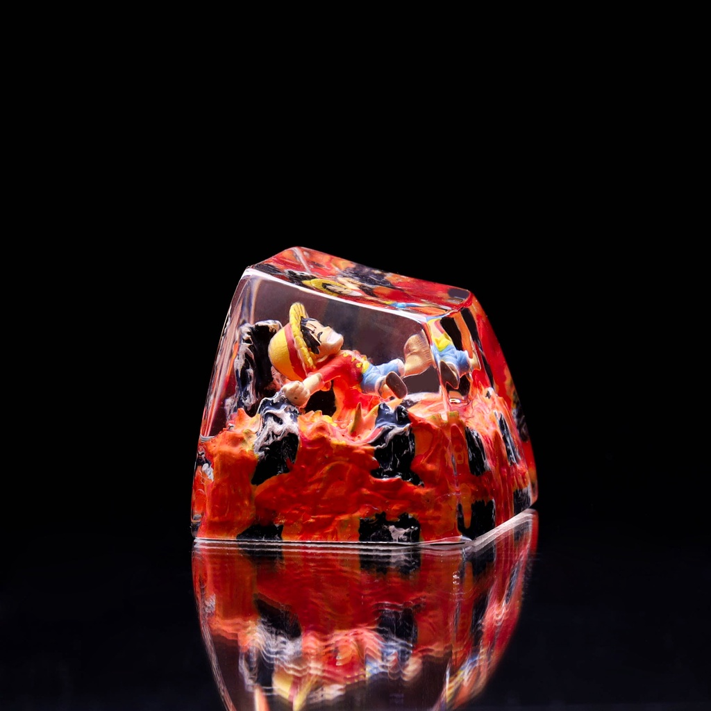 Keycaps One Piece, Nút bàn phím lẻ One Piece, keycap Luffy, Keycap anime One piece, Resin keycap