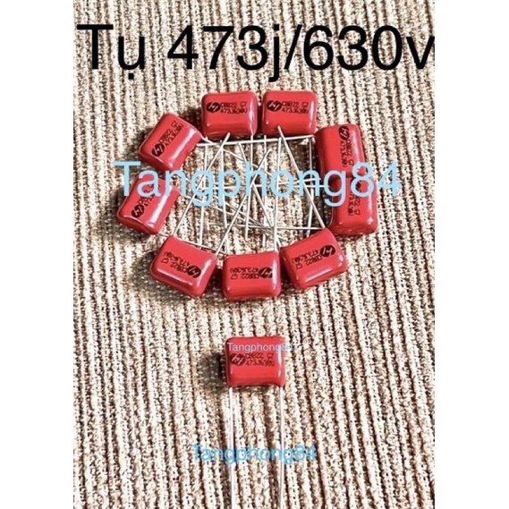 Tụ đỏ 473j-630v nhỏ - giá 10 con 45k