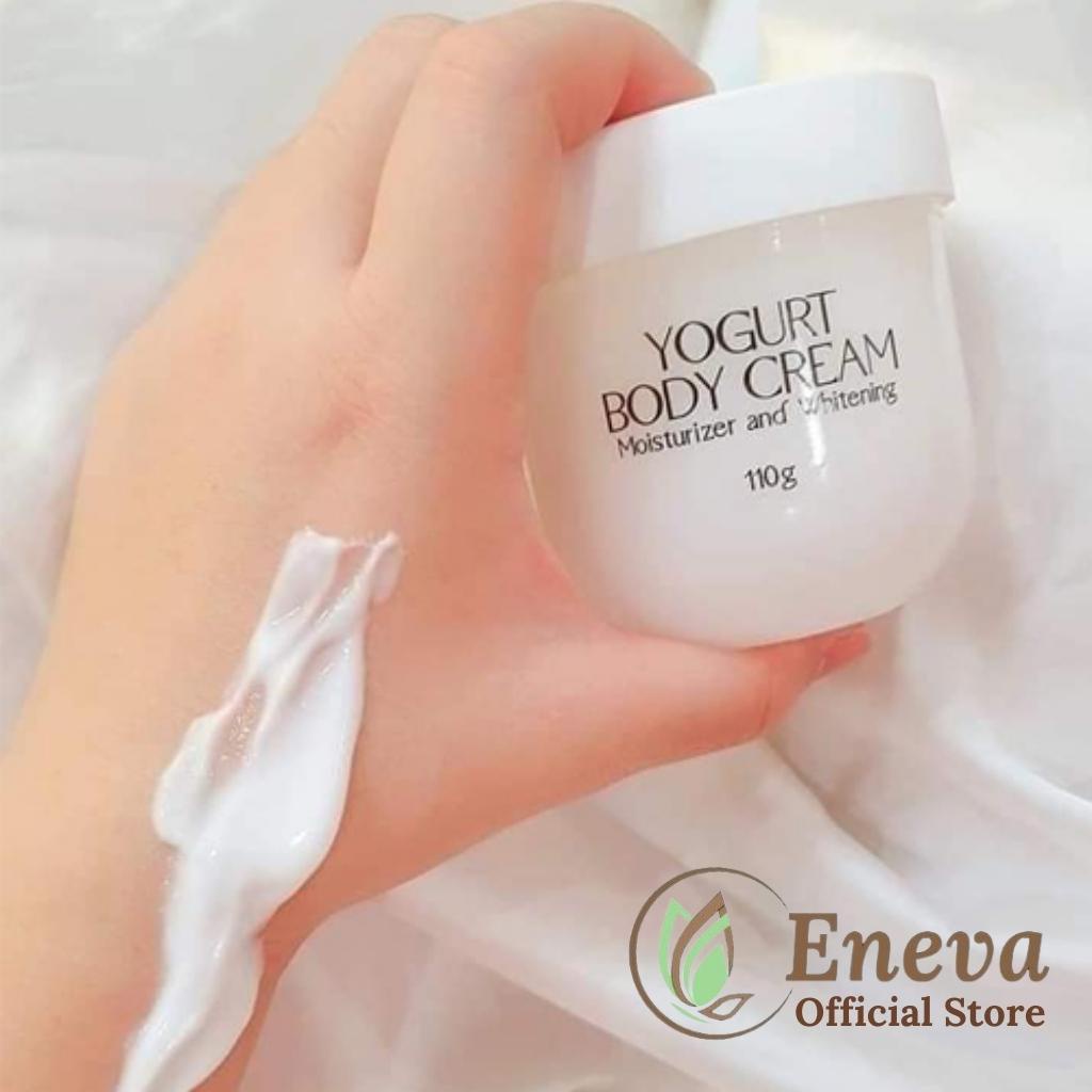 Kem Body Dưỡng Trắng Da Toàn Thân YOGURT BODY CREAM, Dưỡng Ẩm Mịn Màng Hanayuki Chính Hãng 110g