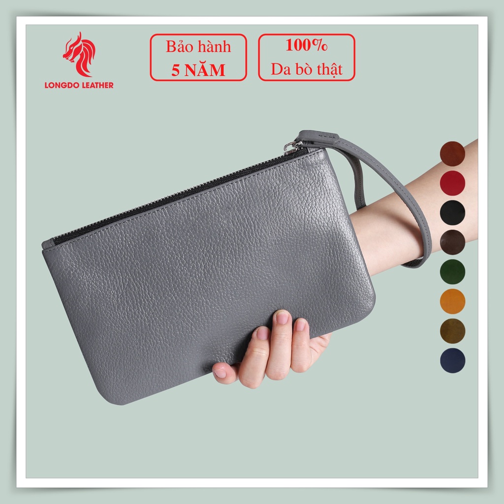 Ví da nữ cao cấp - Cam kết da bò thật 100% - Bảo hành 5 năm - Thương hiệu Longdo Leather - BNM01