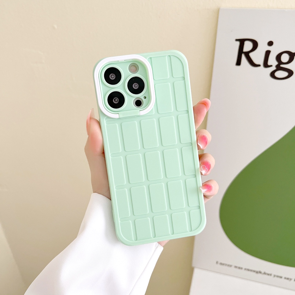 Ốp lưng iphone chống lưng viền cam gấp gọn 6/6plus/6s/6splus/7/7plus/8/8plus/x/xs/11/12/13/14/pro/max/promax/plus