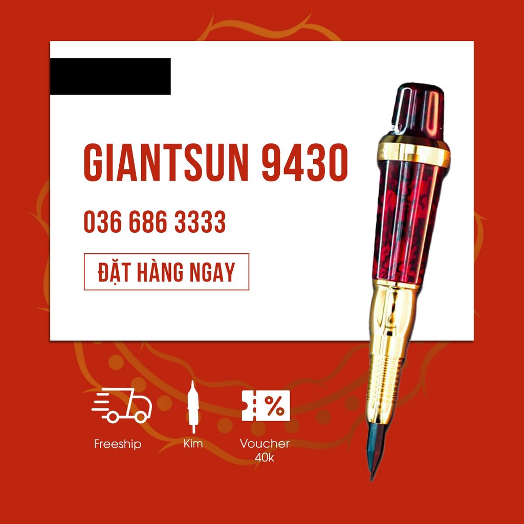 Máy phun xăm Giantsun 9430- thương hiệu máy phun môi số 1 [CHÍNH HÃNG ĐÀI LOAN]
