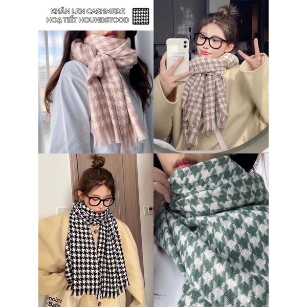 Khăn len dệt kim ziczac 2022