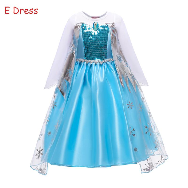 Đầm Công Chúa Elsa Phối Lưới Đính Kim Sa Kèm Túi Áo Choàng Thời Trang Cho Bé Gái