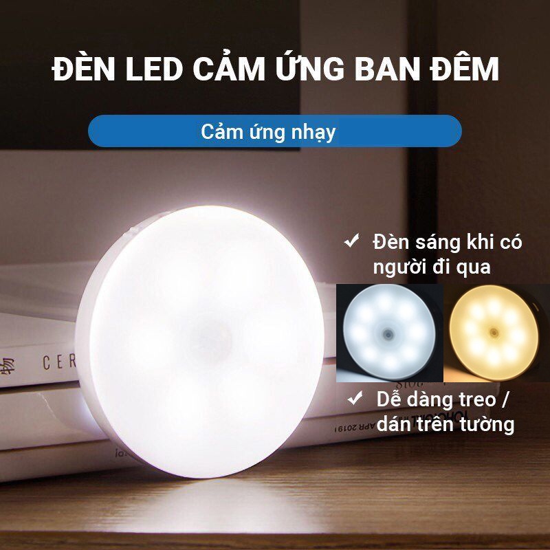 Đèn Ngủ Cảm Biến Chuyển Động Không Dây Sạc USB