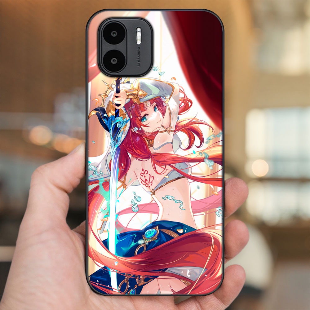 Ốp lưng Xiaomi Redmi A1 viền đen in hình Nilou Genshin Impact