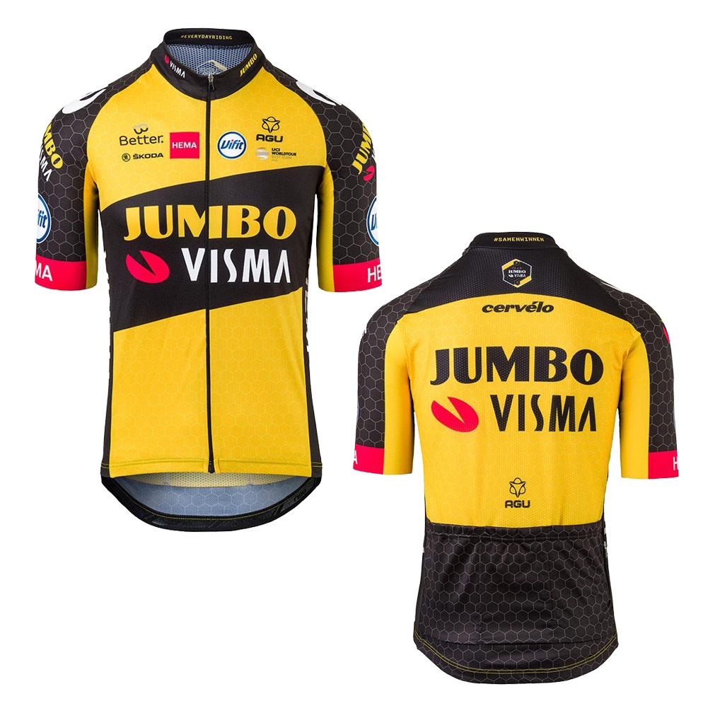 Áo Thun Tay Ngắn CBOX AAA Grade Pro Jumbo-Visma Thời Trang Chạy Xe Đạp Cho Nam