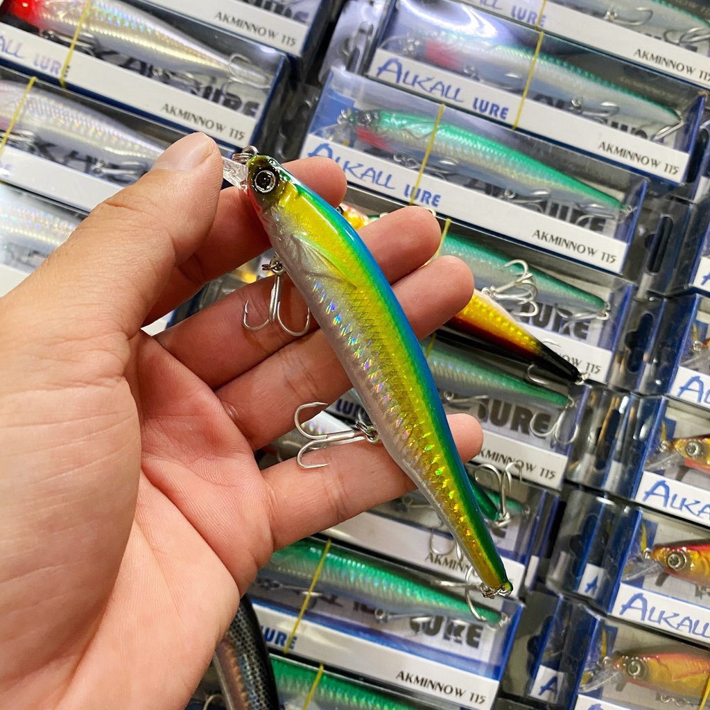Mồi lure Alkall Minnow 115