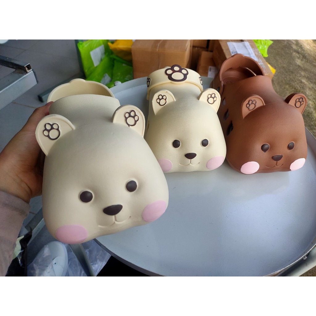 {LOẠI 1}Dép sục cross gấu má hồng dễ thương cute nam nữ (Ảnh thật 100%) Mã 02