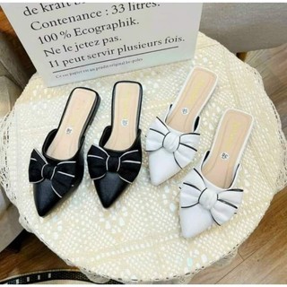 Giày Dép sục nơ 2 cánh bigsize hình thật