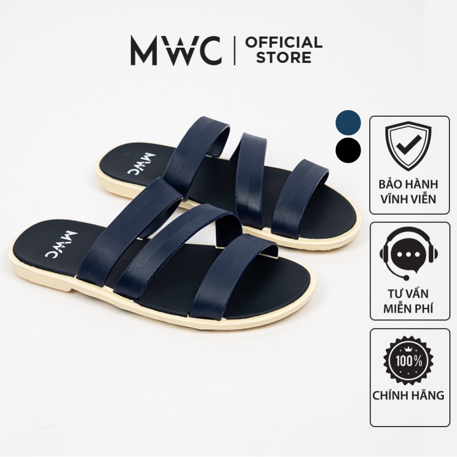 Dép MWC 7765 - Dép Nam quai ngang, Dép quai chéo nam cá tính, dép nam da trơn cực đẹp phù hợp cho cả nam và nữ