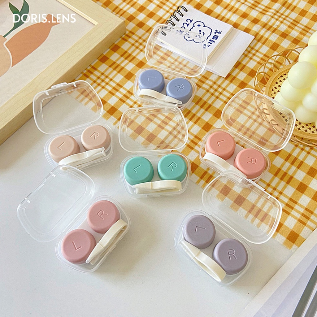 Khay Gương Đựng Lens Và Dụng Cụ Đeo Lens Pastel MINI DORIS.LENS