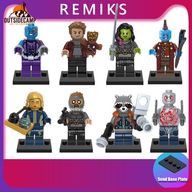 Đồ Chơi Lego Lắp Ráp Nhân Vật Phim Guardians of the Galaxy Star-Lord Gamora Rocket Yondu