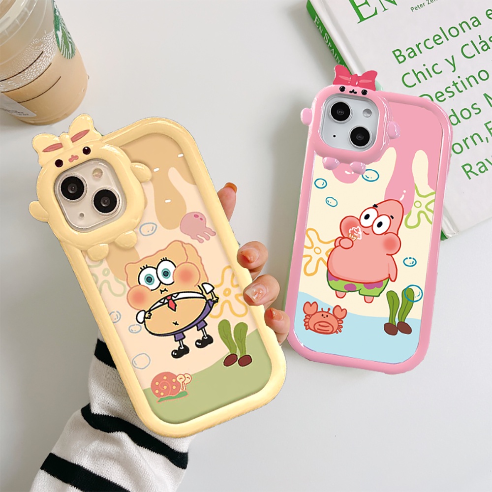 Ốp Điện Thoại TPU Mềm In Hình Spongebob Dễ Thương Cho iPhone 14 11 12 13 Pro MAX 7 8 Plus 6 6s Plus XR 14Plus XS MAX SE 2020 X