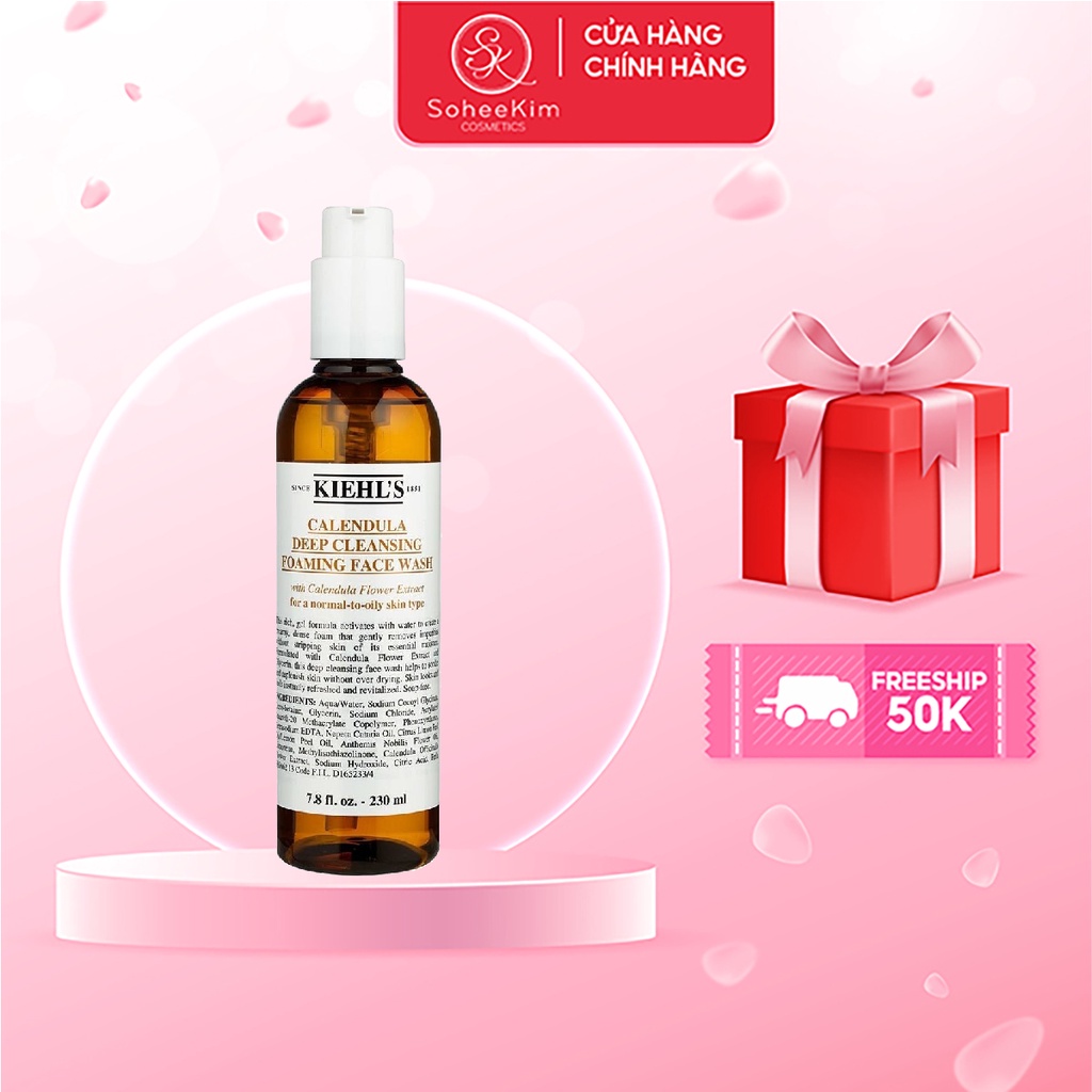 Sữa rửa mặt Hoa cúc Kiehl's Calendula Deep Cleansing Foaming Face Wash 30ml - 230ml