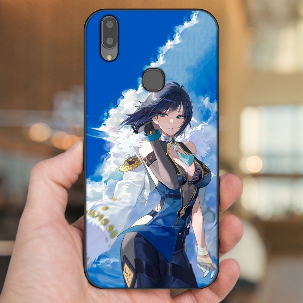 Ốp lưng Vivo V9, Y85, V11i viền đen in hình Yelan Genshin Impact