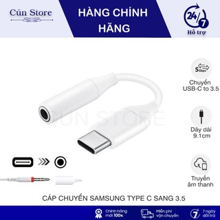 Cáp chuyển đổi Samsung USB Type-C sang 3.5mm chính hãng | Bảo hành 12 tháng