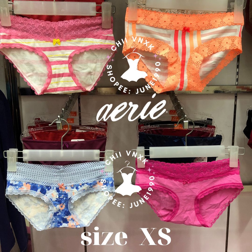 Quần lót Aerie ren cotton xịn size XS mới