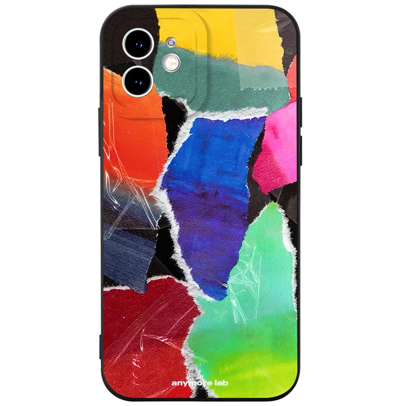 Ốp lưng JURSUE mềm chống sốc hình độc lạ vintage đen Cho iPhone 14 13 12 11 Pro Max SE 2020 X XR XS 8 7 ip 6S 6 Plus Y2559