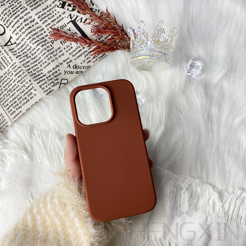 Ốp Điện Thoại silicone Hình Caramel Cho iPhone 12 12 promax 13 promax 14 plus 14 promax