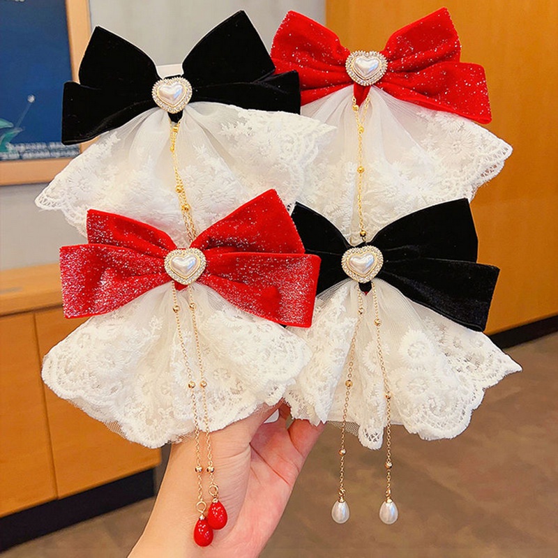 Trâm Cài Tóc Đính Nơ Tua Rua Phong Cách Trung Hoa Dễ Thương Năm Mới 2023 timetunnel