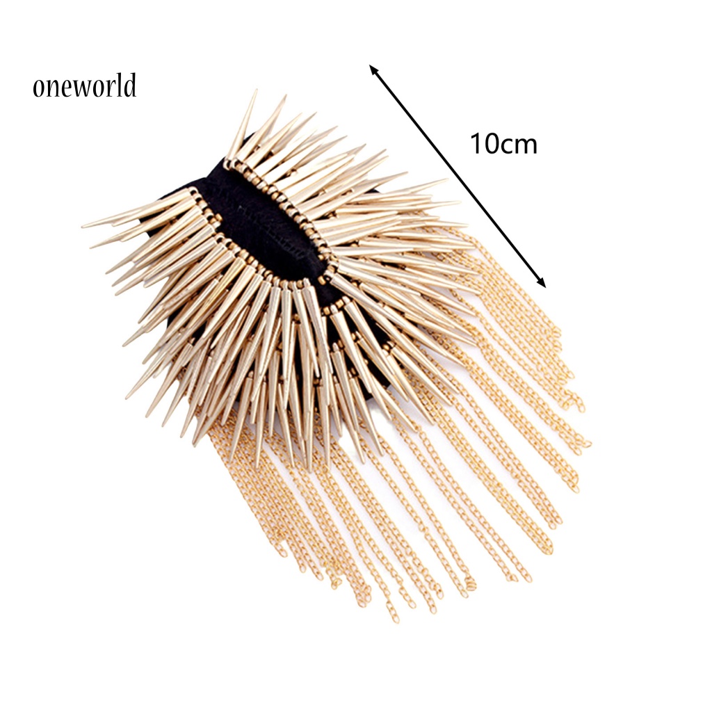 Dây Xích Đính Đinh Tán Kiểu Hip-hop Trang Trí Quần Áo Blazer