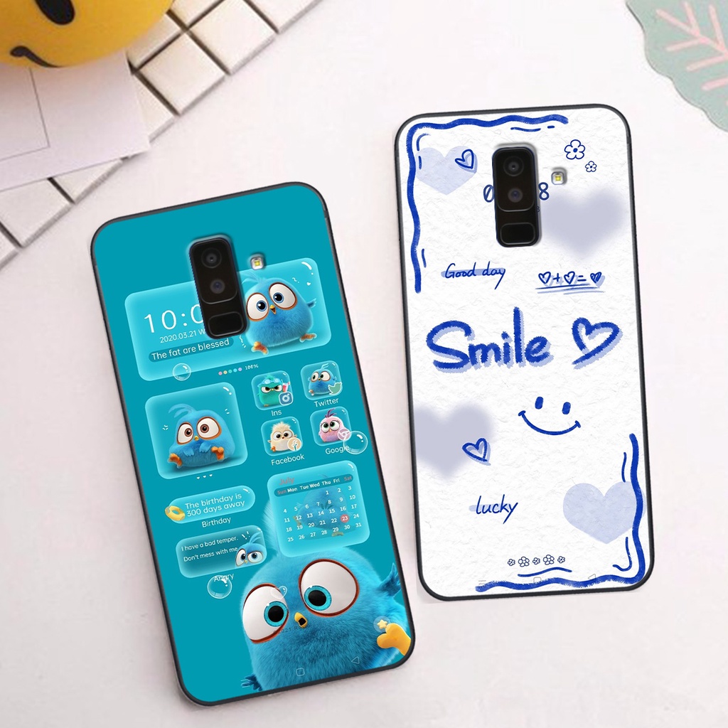 Ốp Samsung J8 in hình gấu vịt caro nhiều màu sắc ngộ nghĩnh dễ thương