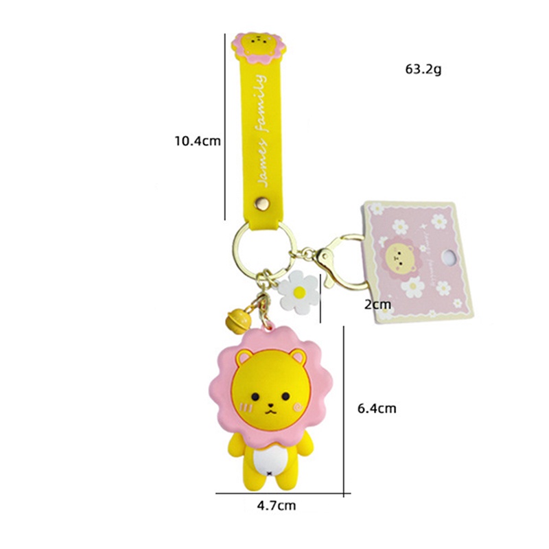 Móc Khóa Hình Gia Đình Động Vật Xinh Xắn Sáng Tạo