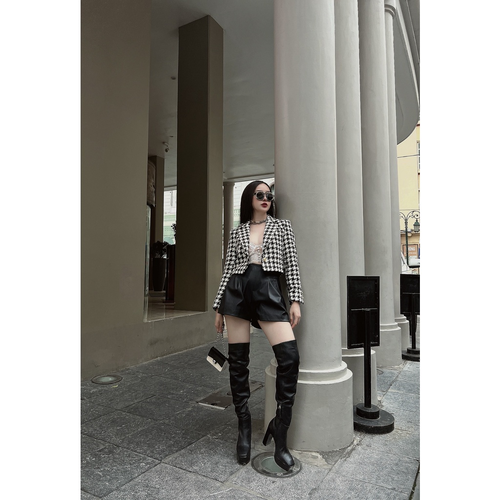 Áo vest dạ tweed zz AV111