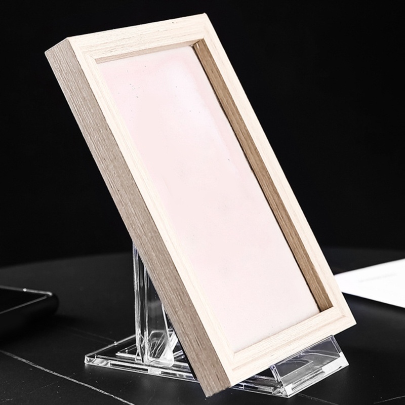Bộ 10 Giá Đỡ Trưng Bày Khung Ảnh Bằng Acrylic Tùy Chỉnh Tiện Dụng Trang Trí Tiệc / Lễ Hội