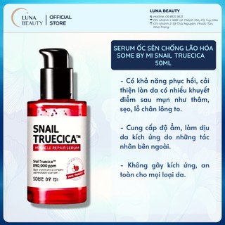 Tinh Chất Ốc Sên Chống Lão Hóa Some By Mi Snail Truecica Miracle Repair Serum - 50mL