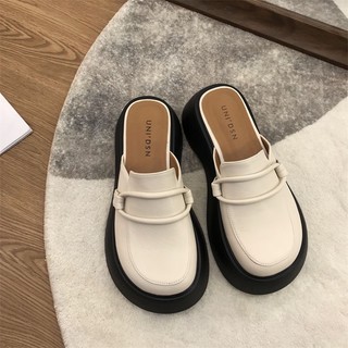 Giày lười basic độn đế