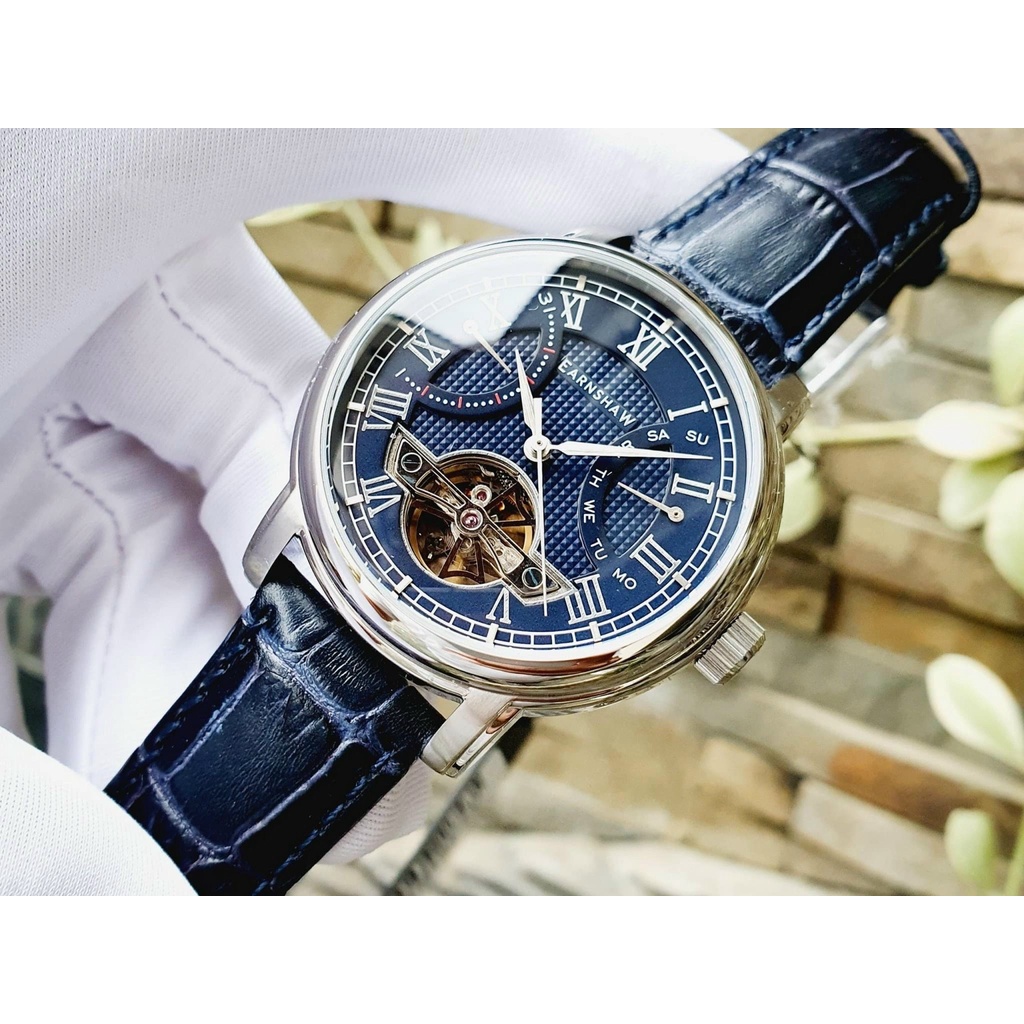 Đồng hồ nam dây da Thomas Earnshaw Longcase Double Retrograde ES 8169 02