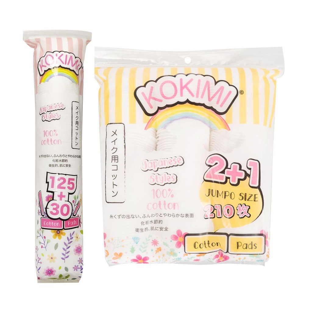 Bông tẩy trang KOKIMI  Cotton Pads chính hãng