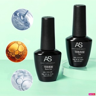 Sơn Gel Top Lỳ ( Top Nhám ) AS Chai Đen 15ml ( Sơn Gel Hơ Máy )