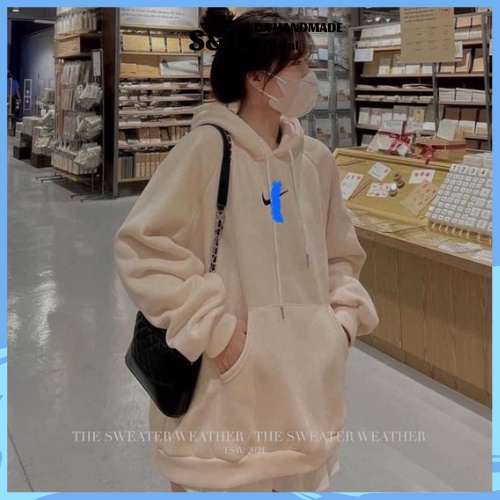 Áo hoodie đôi hoddie cặp basic mũ 2 lớp cho mùa thu đông dáng unisex form rộng nỉ bông