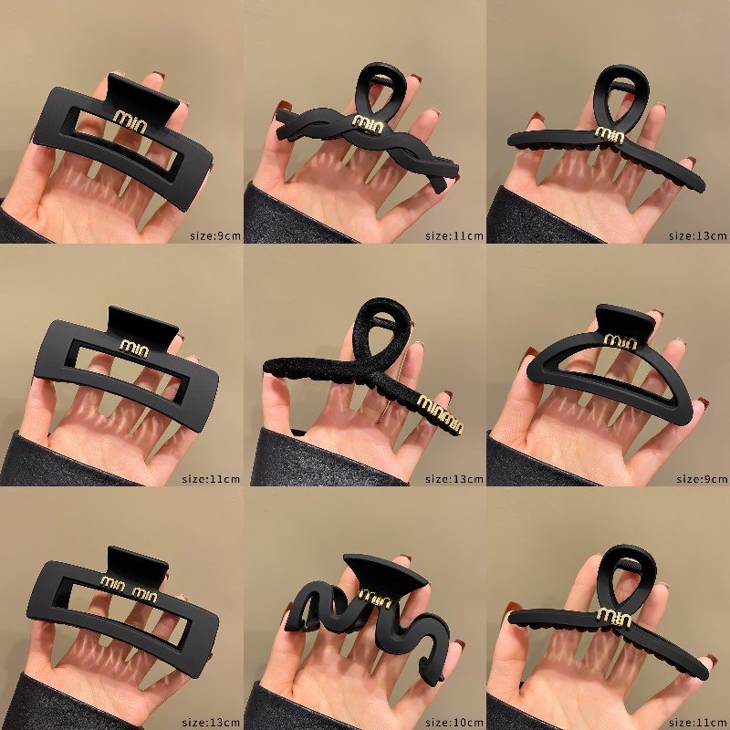 Kẹp Tóc Lớn Màu Đen Thời Trang Dành Cho Nữ