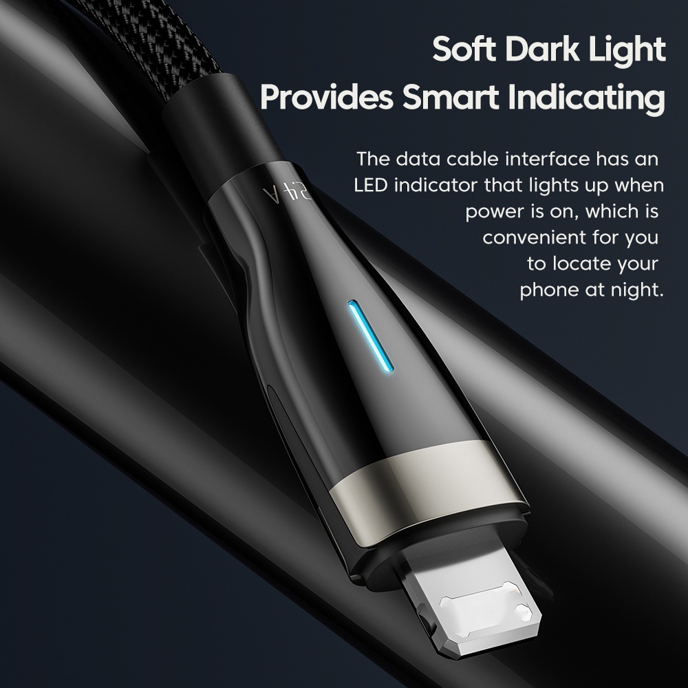 Cáp Sạc Nhanh Toocki 2.4A 20W PD Type C Sang Os