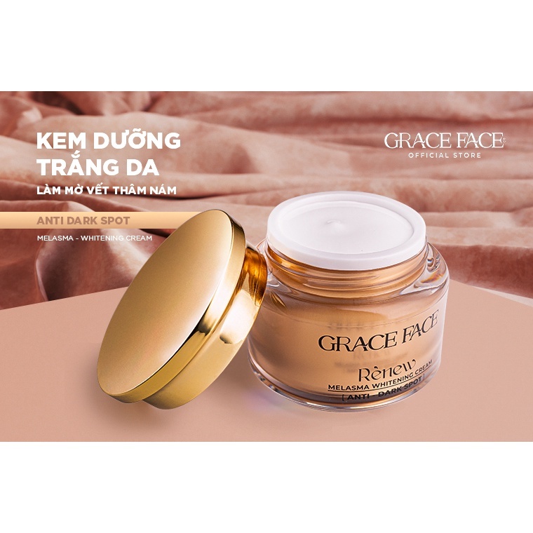 Kem Trắng Sáng Da Làm Mờ Vết Nám Tàn Nhang Đồi Mồi GRACE FACE ANTI DARK SPOT RENEW 30gr