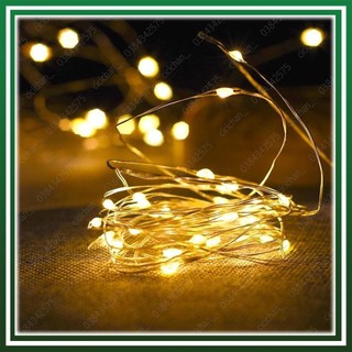 Dây đèn led đom đóm. Dây đèn Led trang trí 1mét - 2 mét dùng pin