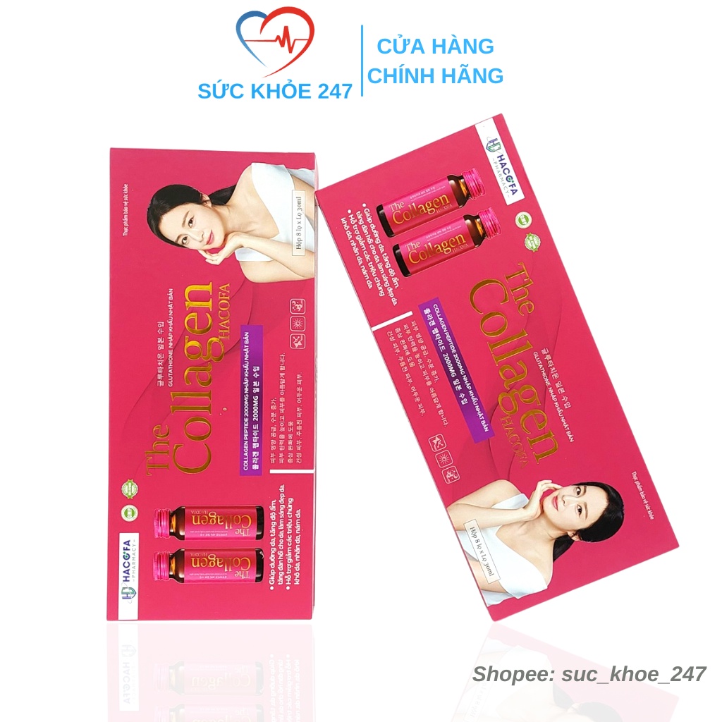 Nước Uống The Collagen 8 Lọ/Hộp - COLLAGEN PEPTIDE 2000MG Nhập Khẩu Nhật Bản Giúp Tăng Đàn Hồi, Giảm Nám & Làm Sáng Da