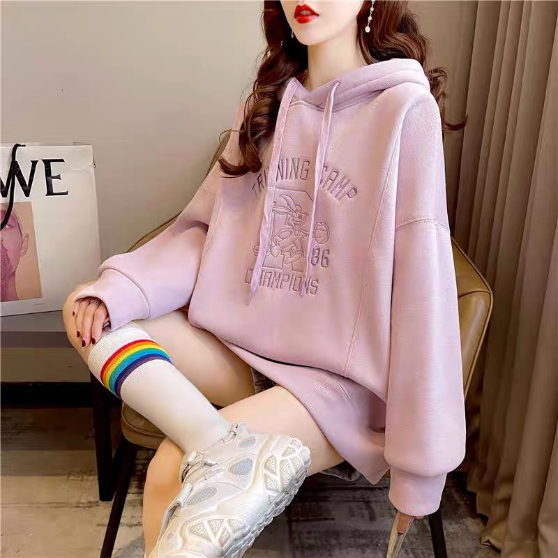 Áo hoodie nỉ bông kiểu hàn, Áo khoác có mũ nam nữ unisex quảng châu chất dày dặn nhiều màu